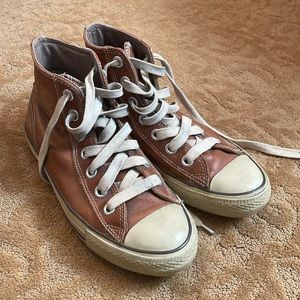 Brown Leather Converse
